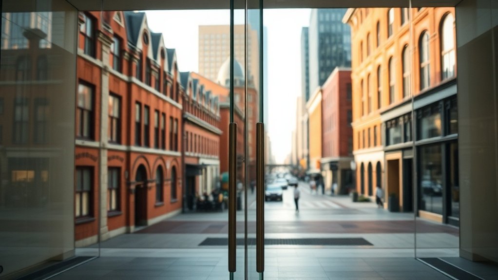 Glass Doors South End Green