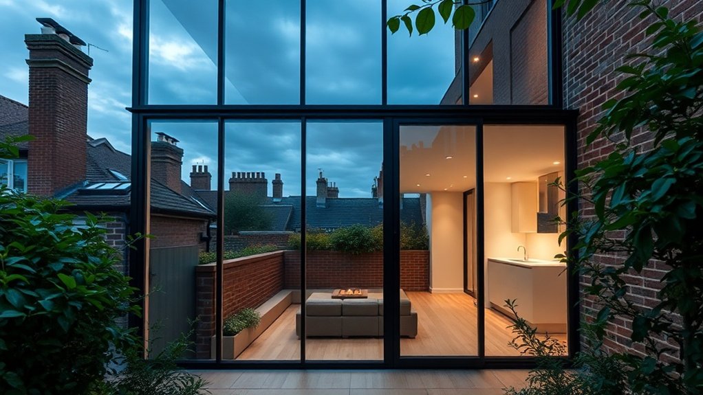 Glass Extension Walls Hampstead