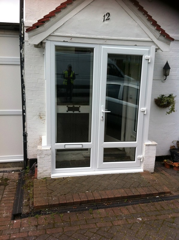uPVC French doors fitted as front entrance in Hampstead